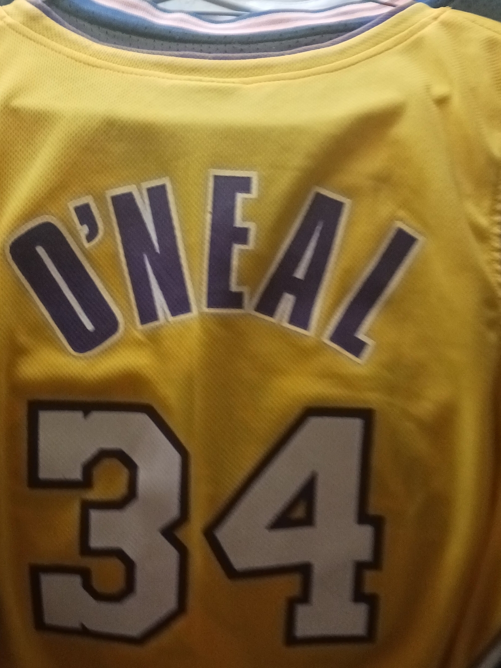 Shaquille O'Neal #34 Yellow Lakers